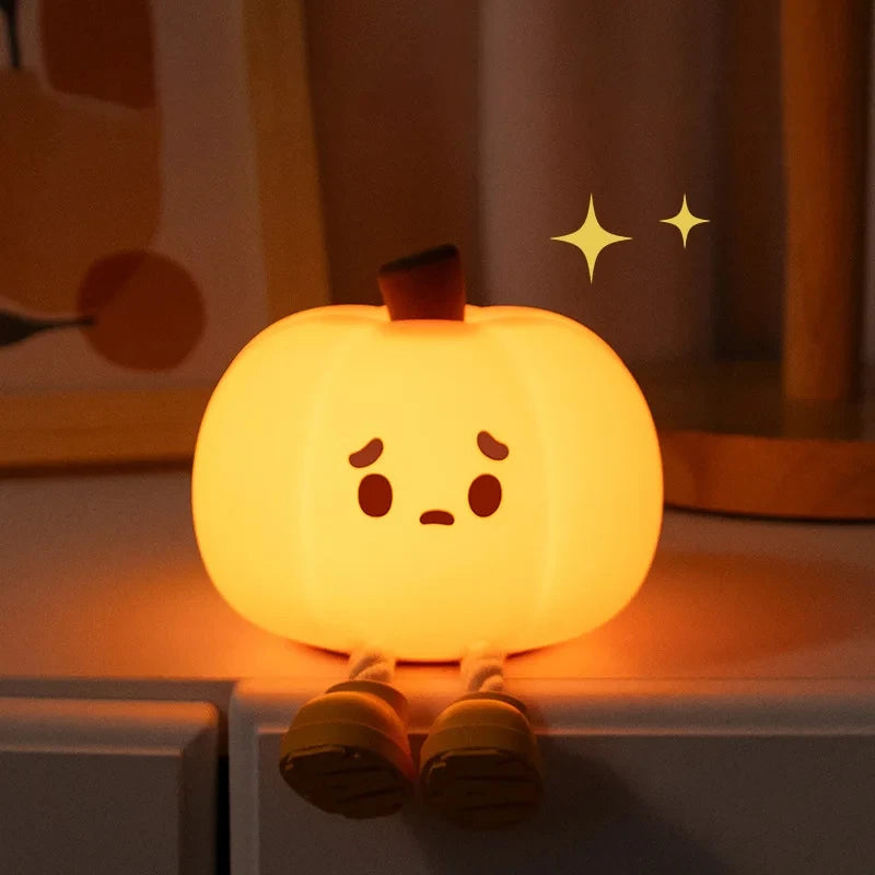 Cute Animal LED Night Light Rechargeable Dimmable Silicone  Lamp for kids