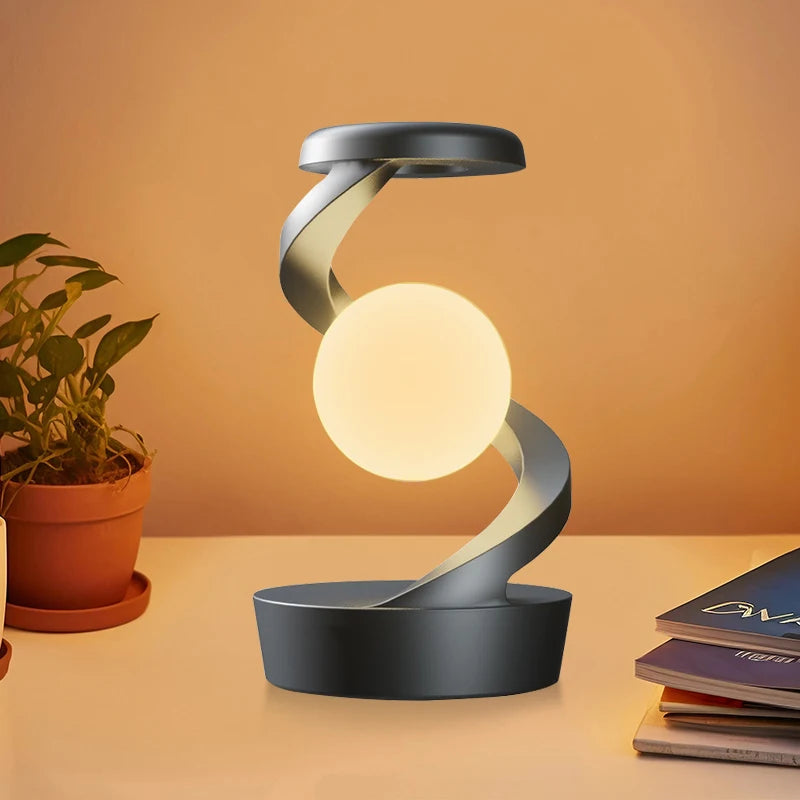 Wireless LED Bedside Night Light-Motion Activated, Rechargeable Table Lamp