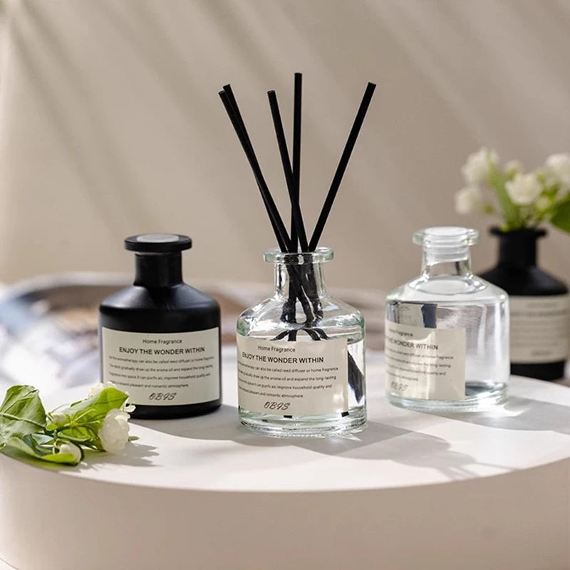 50ml Fireless Aromatherapy Set Freesia Jasmine Fragrance Oil With Reed Diffuser