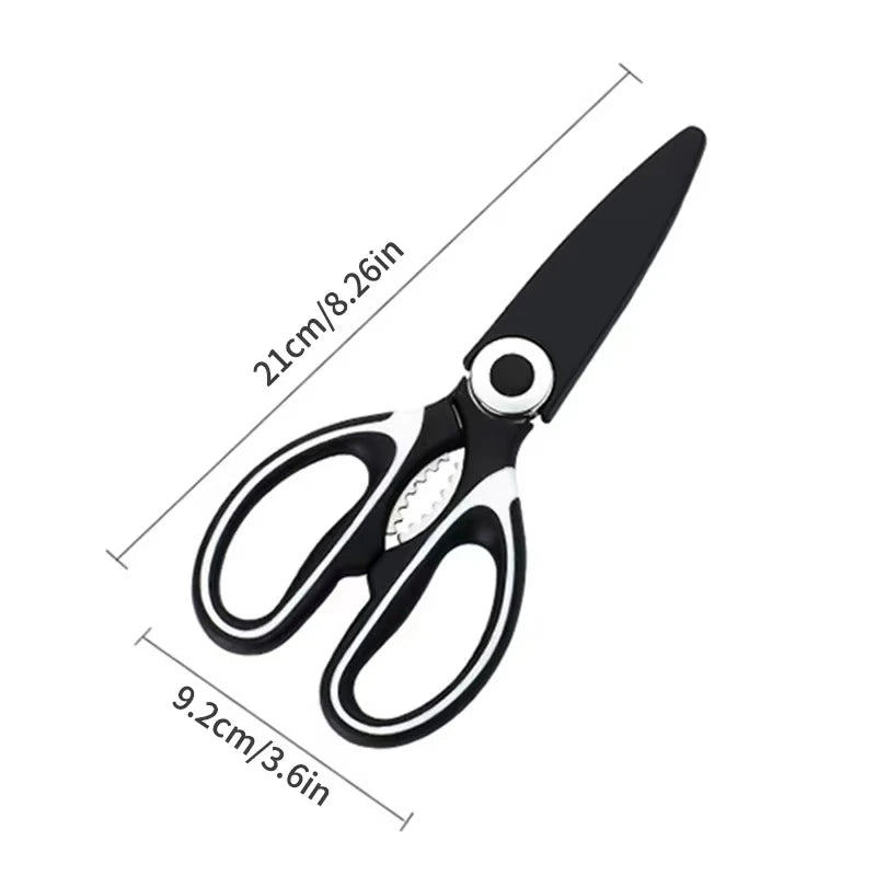 Premium Stainless Steel Kitchen Food Shears Scissors. Multifunction