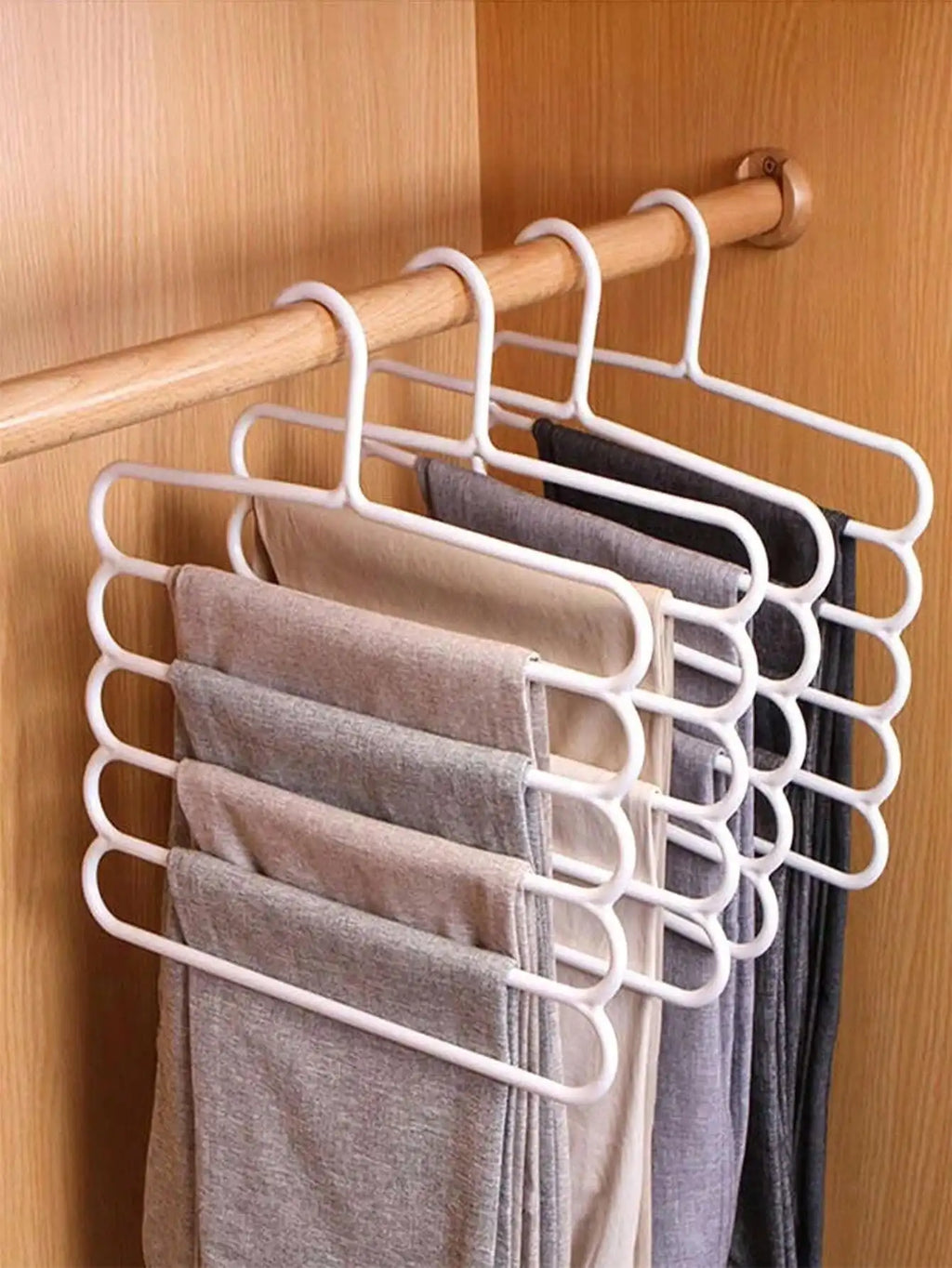5/10pcs Space Saving Clothes Multi-Layer Non-Slip Clothes Hanger for Closet Organization
