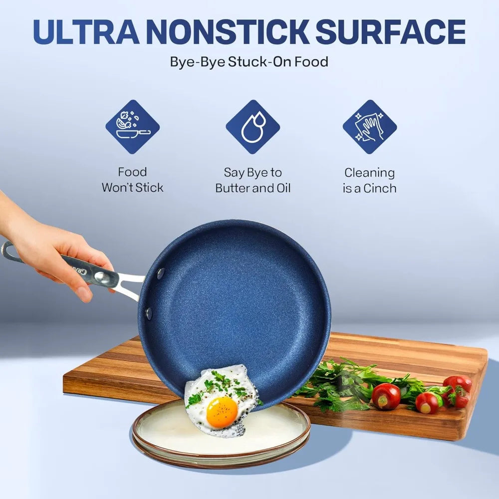 20 Pc Non-Stick  Cookware Set, with Cooking Utensils