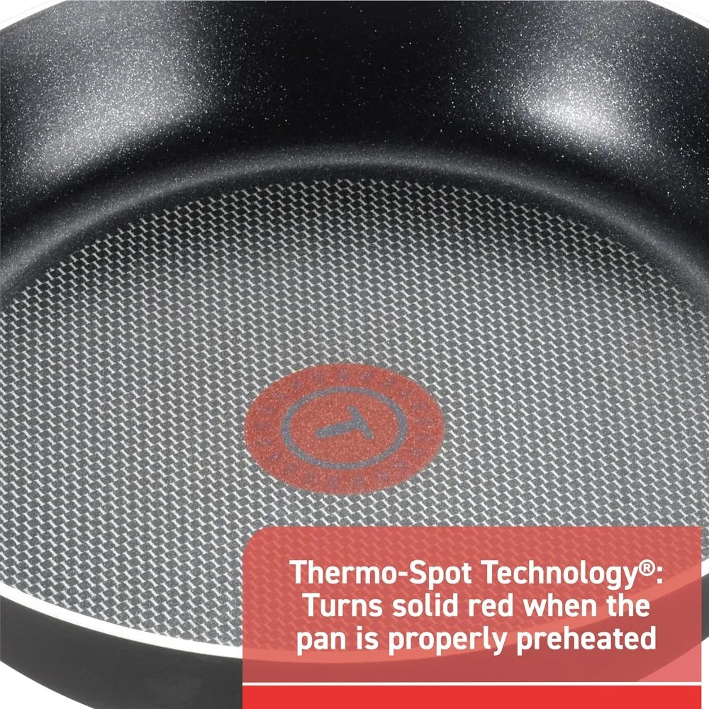 12-Piece Nonstick Cookware Set, Oven & Broiler Safe 360F, with Fry Pan