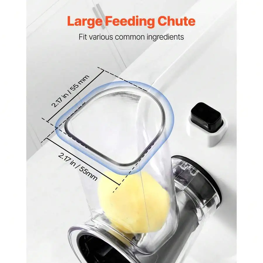 Electric Cheese Grater &Salad  Maker With 5 Attachments , Vegetable Slicer, Shredder & Chopper