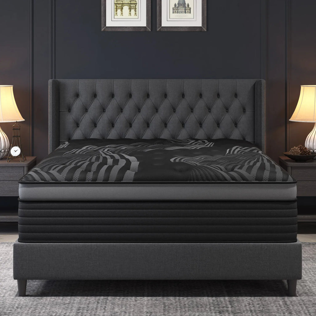 12"14" Gel Memory Foam Hybrid Pocket Spring Mattress, Medium Firm, Motion Isolating,  Twin/Full/ Queen /King  Mattress In A Box,
