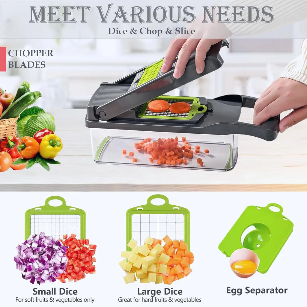 Vegetable Chopper, Multi-Functional  Kitchen Slicer Dicer