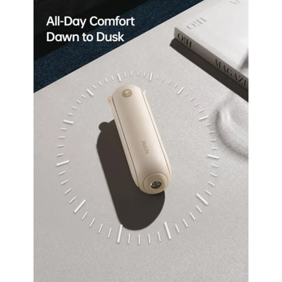 Handheld Travel Fan, Upgraded Mini Portable Fan with Up to 24 Working Hours for Long-term  Cooling, Combines Power Bank