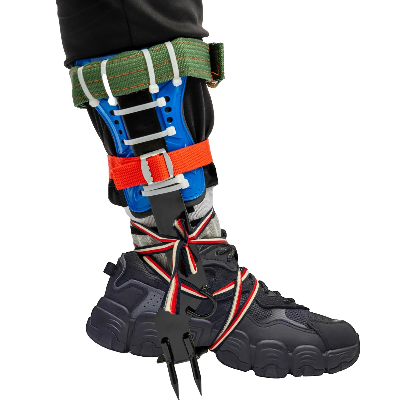 Tree Climbing Spikes Kit with Safety Belt Harness 220lbs Ergonomic Climbing Gear Arborist Aider Tool