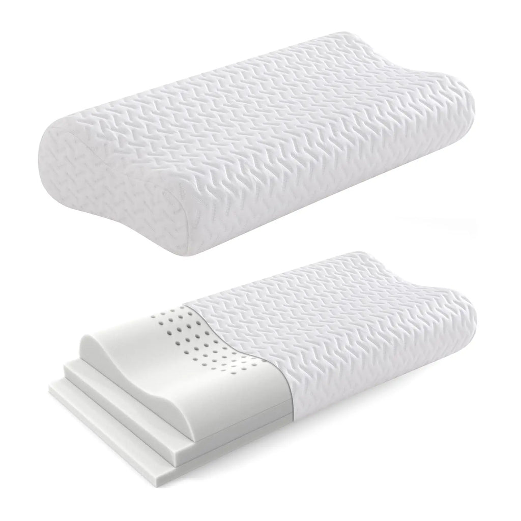 1 PC  Memory Foam Pillow for Neck Pain Relief, Adjustable Contour  for Side Sleepers