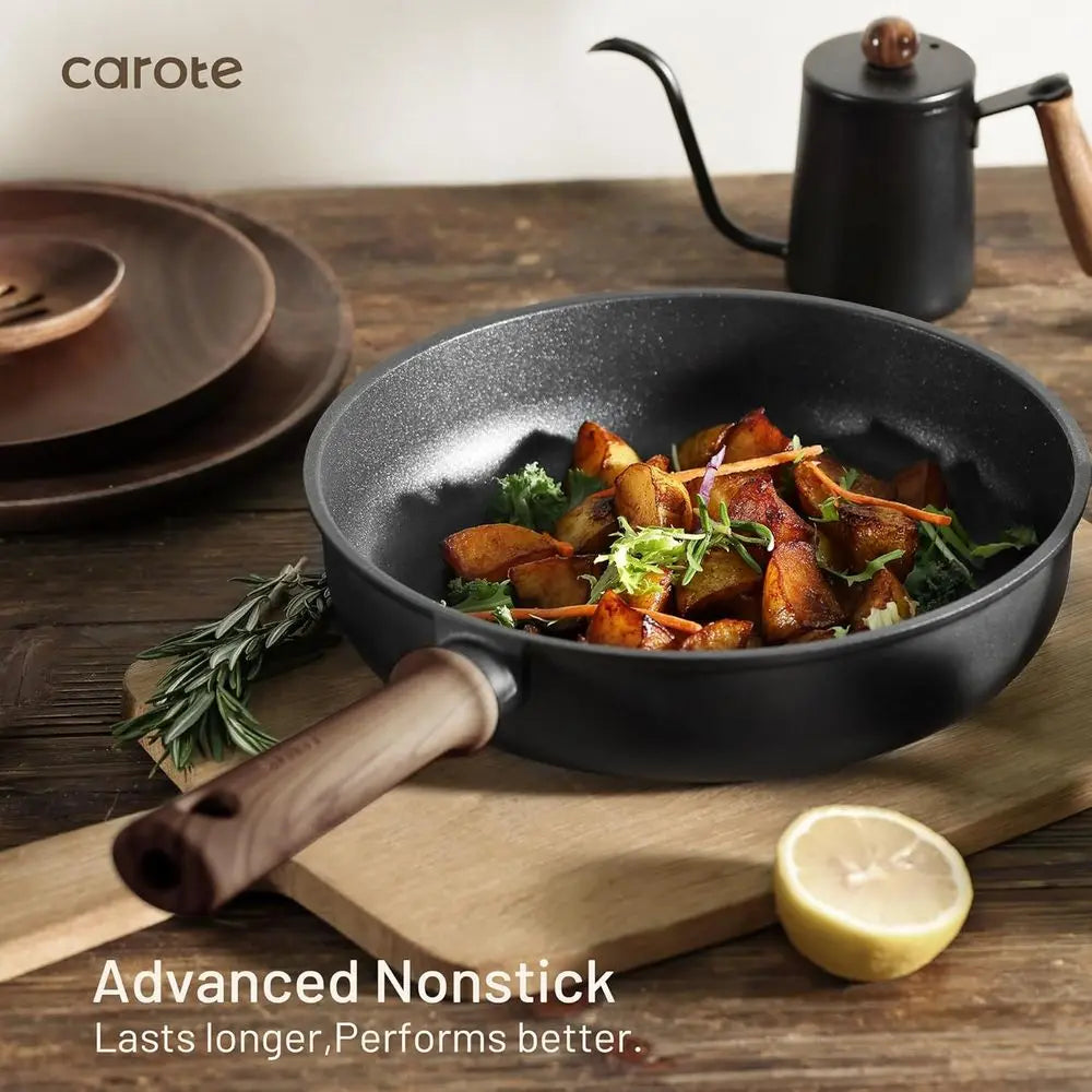 16-Piece Nonstick Cookware Set with Induction-
