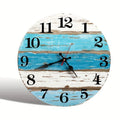 1pc 10-inch Wall Clock, Ocean Theme Blue Silent No-tick Clock