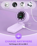Portable Handheld Turbo Fan, 5 Gear Wind, Battery Operated, Up to 12 Working Hours, 3 IN 1 Hand Fan with Air Turbo Tech Cooling