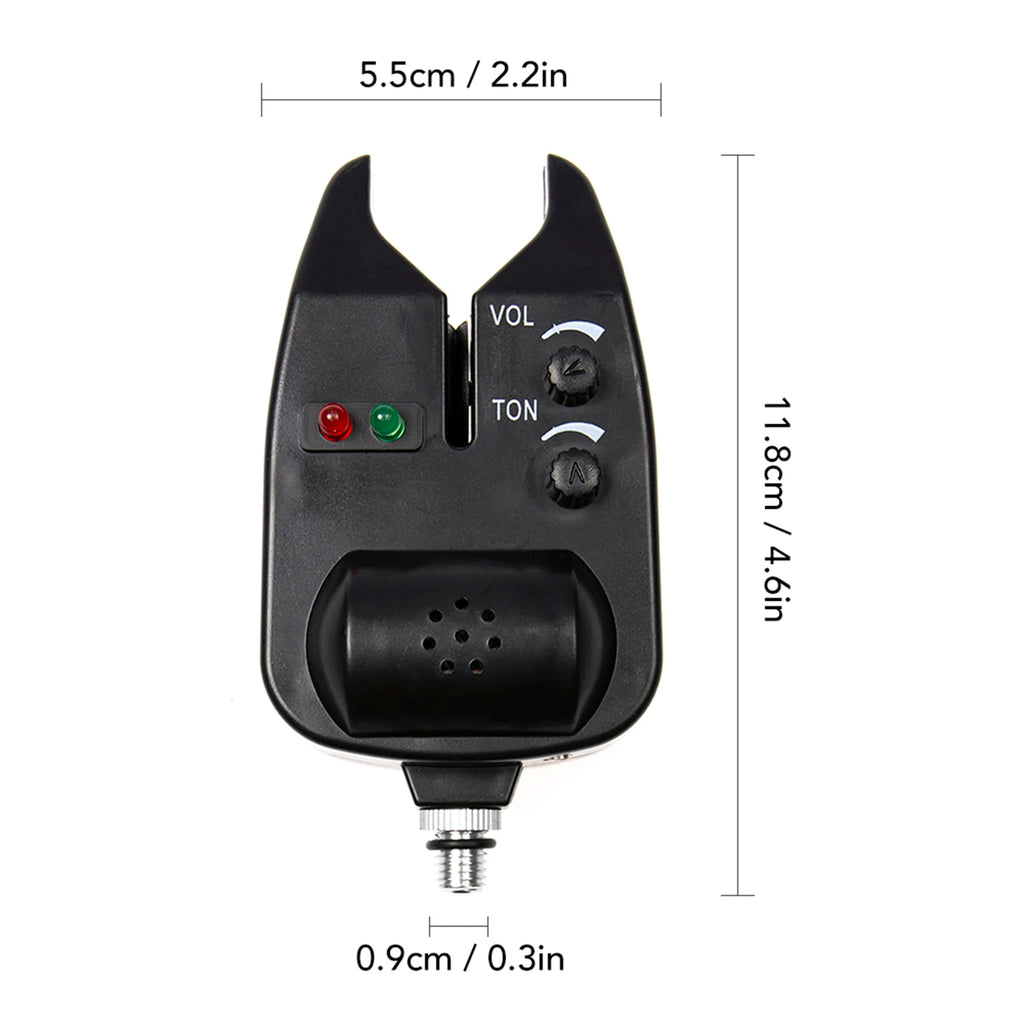 Fishing Rod Pod Stand Adjustable Retractable Carp Hold with 3 Bite Alarms and Swingers Indicator