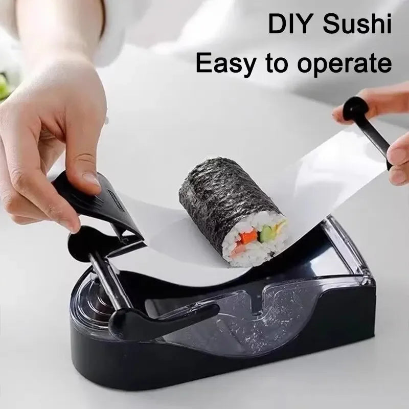 DIY Sushi Making Kit- Rice And Vegetable Seaweed Roll Mold Tool for Beginners, Japanese Press Set