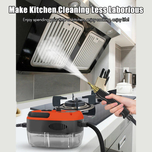 1500W  Portable Steam Cleaner for Cars, Fast  Heating High- Temperature  Handheld Pressurized Steam  Washer