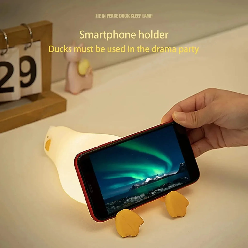 Cute Animal LED Night Light Rechargeable Dimmable Silicone  Lamp for kids