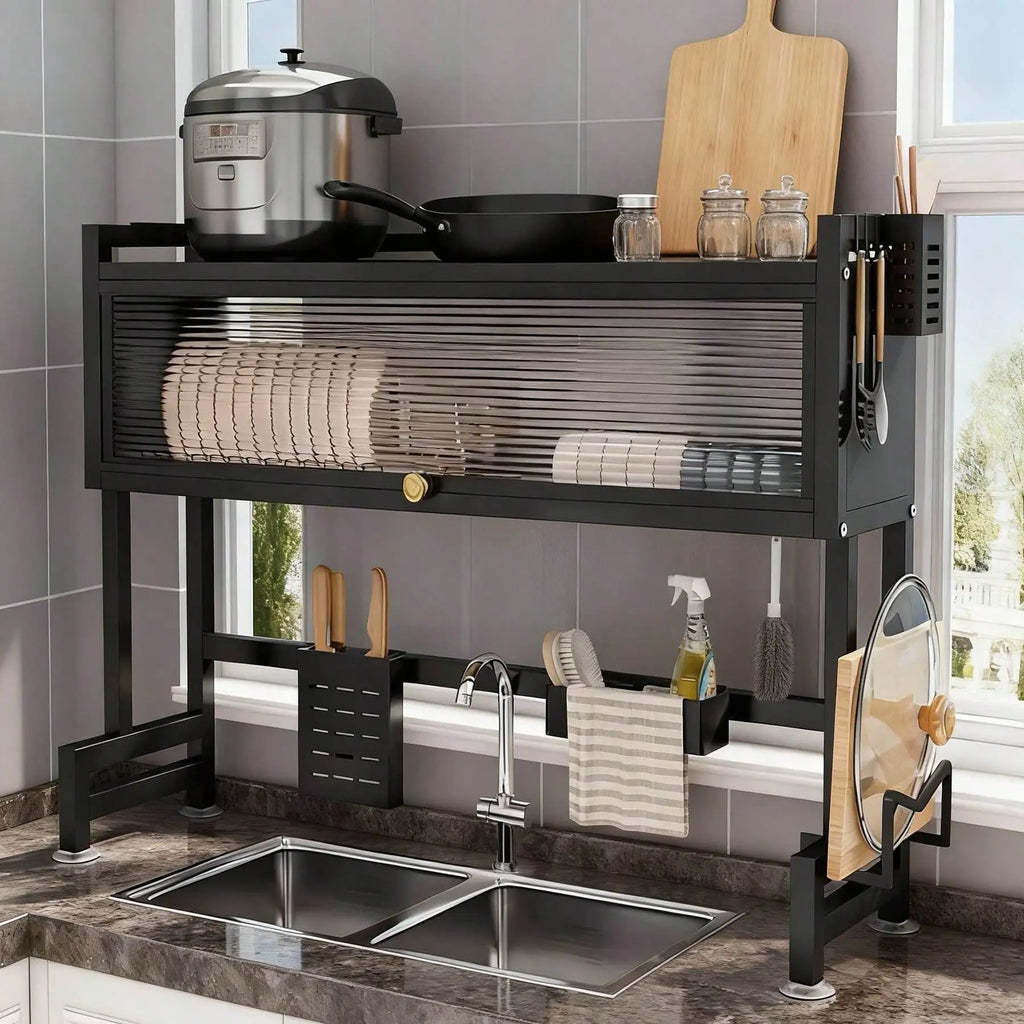 Over The Sink Dish Drainer Drying Rack 3 Tier