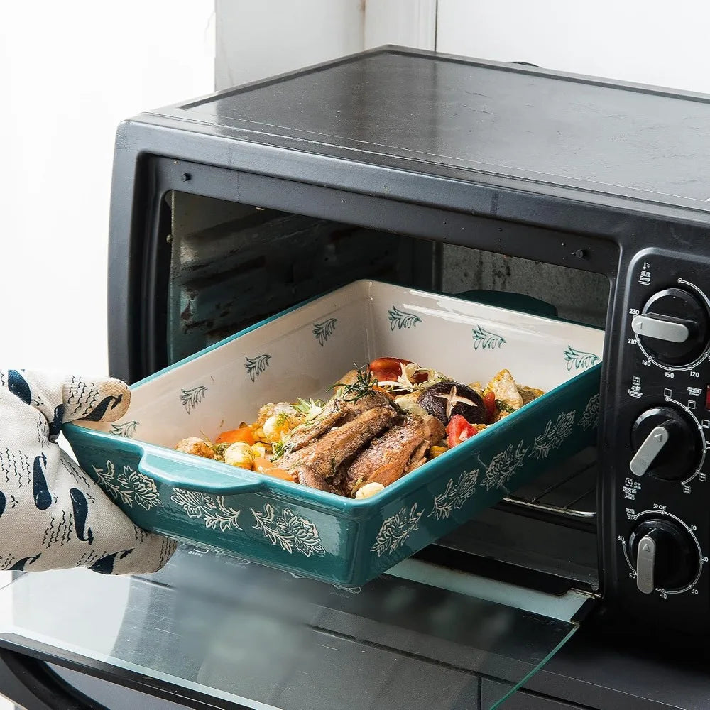 Ceramic Baking Dish Set 3-Piece Casserole Dish for Oven, Microwave & Freezer