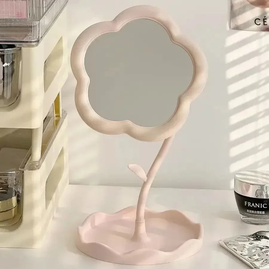 Makeup Dressing Mirror, Floral Pattern,