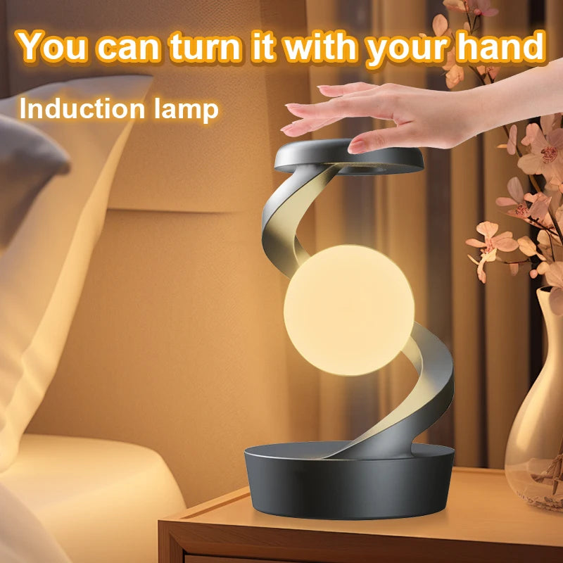 Wireless LED Bedside Night Light-Motion Activated, Rechargeable Table Lamp