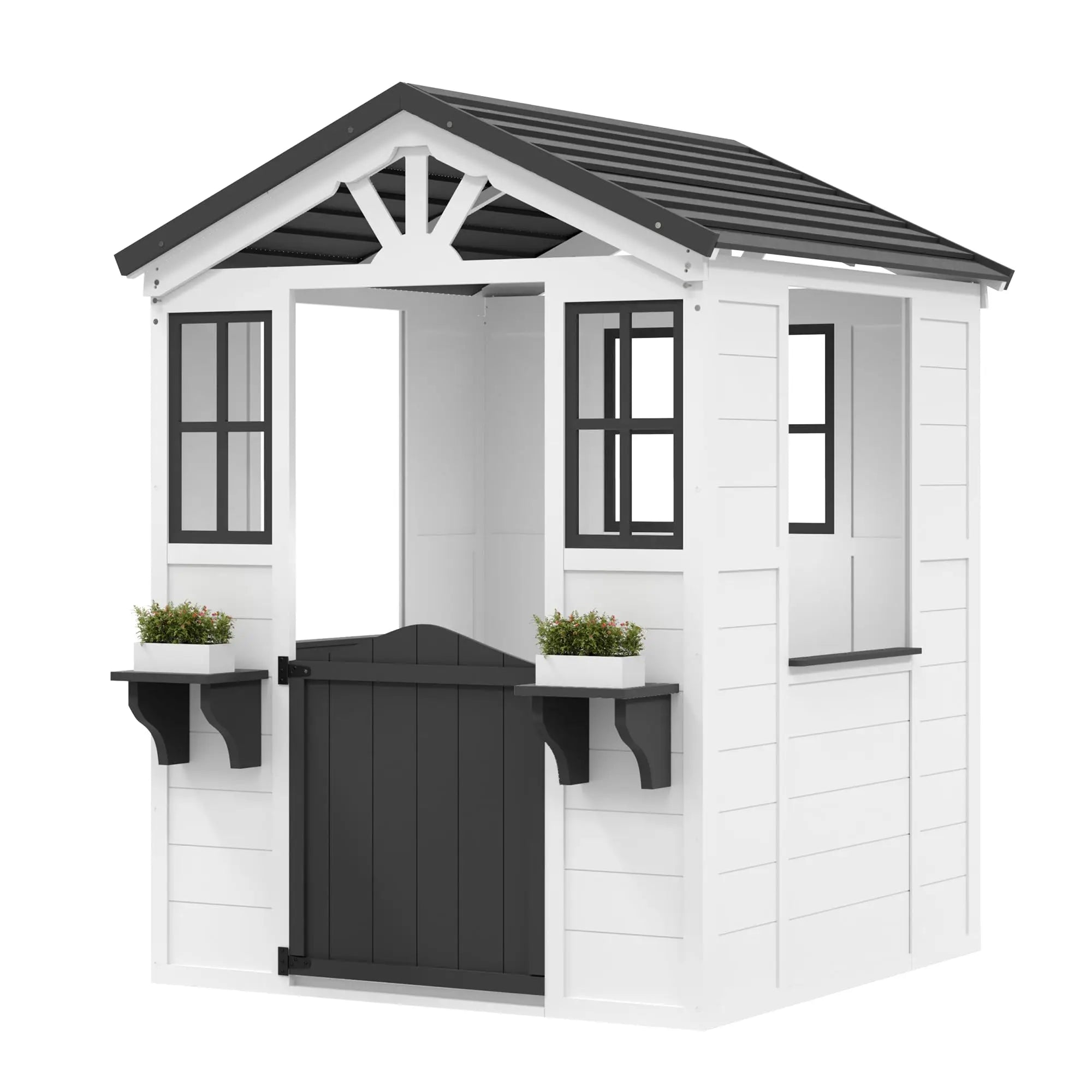 Wooden Play House for Kids,  Outdoor Cottage, Cedar