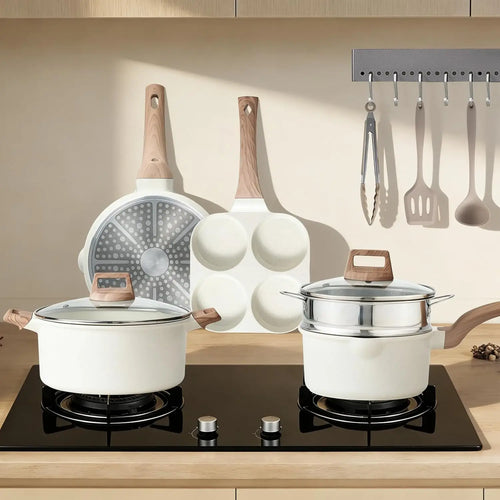 , 25-Piece Nonstick Induction  Cookware Set with Removable Handles,  Stackable RV Pots & Pans