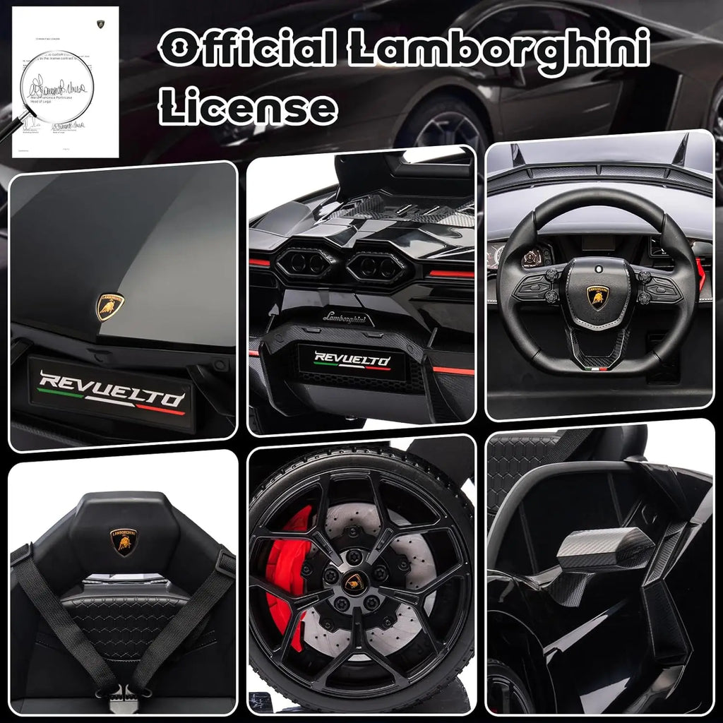 3-8 Years Ride On  Electric Car with Bluetooth, USB Music, Remote Control, & Headlights