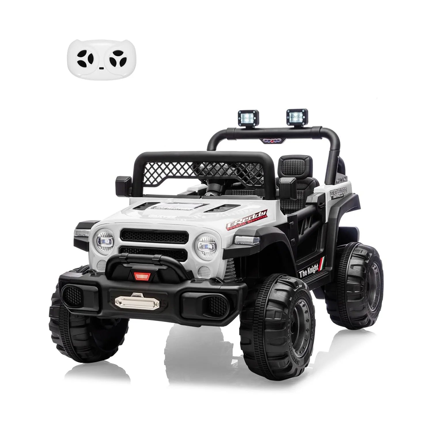 12V 2 Seater Kids Ride-On Electric Car with Remote Control, Music & LED Lights