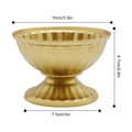 10 PCS Mini Vase Bright Golden Metal ,  Flower Arrangement